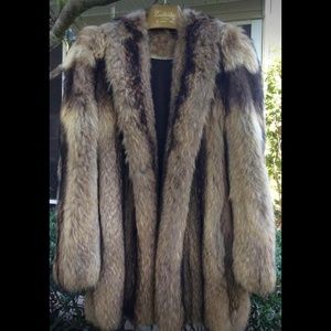 Fur Coat - Tanuki Raccoon Coat